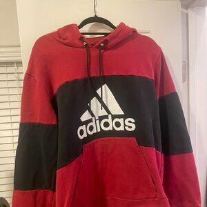 Red & Black Adidas Hoodie